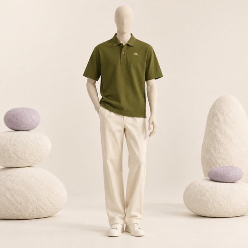 Polo uomo verde oliva - polo,